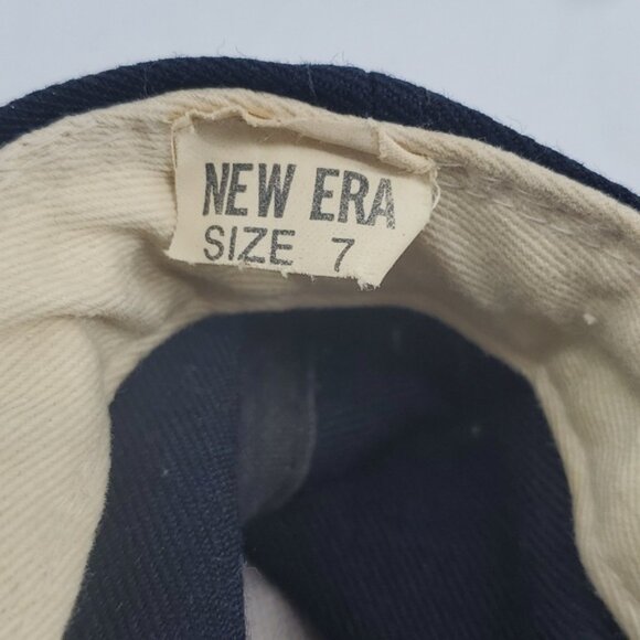 Kids Vintage 90s New Era Diamond Cleveland Baseball Cap Hat Sz 7 - Picture 9 of 16